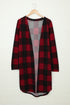 Print Colorblock Long Cardigan